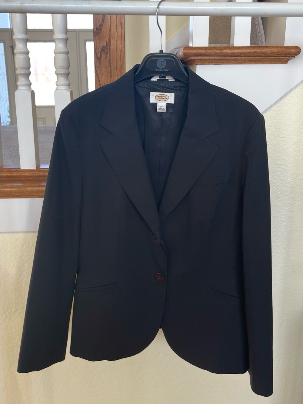 Talbots Black Women's Blazer with Notch Lapel